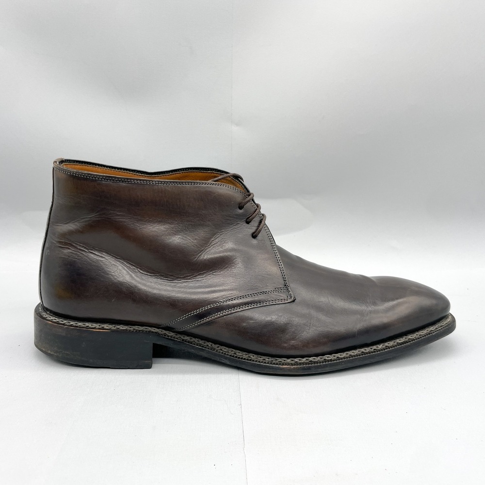 Mezlan Mens 13M Chukka Boots Brown Leather Dress Shoes Lace Up‎ Business